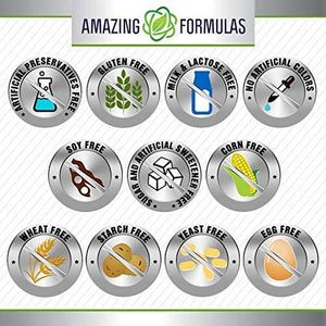 Amazing Formulas L-Lysine 500 Mg Amino Acid Supplement | Capsules | Non-Gmo | Gluten-Free | Made in USA (1 Pack | 250 Count)