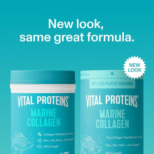 Vital Proteins Marine Collagen Peptides Powder Supplement for Skin Hair Nail Joint - Hydrolyzed Collagen - 12G per Serving - 7.8 Oz Canister