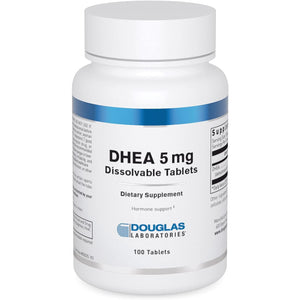 Douglas Laboratories DHEA 5 Mg Dissolvable Tablets - Supports Hormone Balance, Immunity, Brain, Bone Health & Metabolism* - Non-Gmo - 100 Tablets