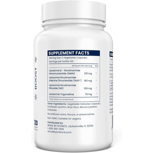 Renue by Science NAD+ Complete | 120 Liposomal NAD Supplement Capsules with NMN, NR & Trigonelline - 310Mg NMN & 160Mg NAD per Serving | Bioavailable Formula for Increased Absorption | Made in the USA