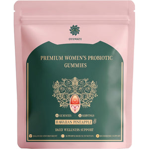 Women'S Probiotic Gummies – Feminine Ph Balance Probiotics Gummies & Vaginal Flora Support – Digestive Health – Vegan, Gluten-Free – Hawaiian Pineapple Gummy – 60 Count (30 Servings)(P1)