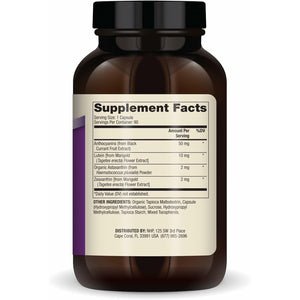 Dr. Mercola Eye Support - Supports Eye & Vision Health - with Lutein, Zeaxanthin, Organic Astaxanthin & Black Currant - Non-Gmo, Gluten-Free & Soy Free - 90 Capsules (90 Servings)