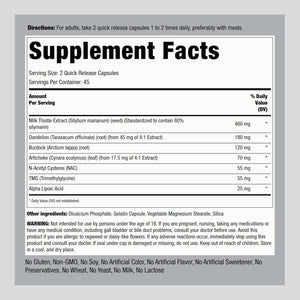 Piping Rock Liver Cleanse Complex | 90 Capsules | Liver Care Support Formula | Non-Gmo, Gluten Free Supplement