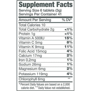 Green Foods Original Green Magma Barley Grass Nutritional Supplement, 250 Tablets (500Mg Ea) Certified Organic