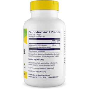 Healthy Origins Nattokinase 2,000 Fu'S (100 Mg, Non-Gmo, Gluten Free, Circulatory Support), 180 Veggie Caps