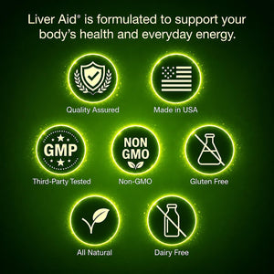LIVERITE Liver Aid 2-Pack 120 Tablets (Total 240Ct) Supports Healthy Liver Function, Cleansing, Energy & Daily Wellness