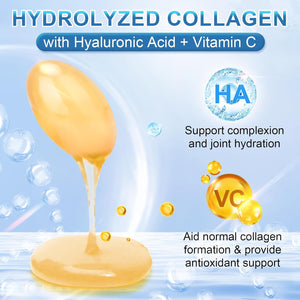 Multi Collagen Peptides for Women & Men, Hydrolyzed Collagen Peptides-Type I, II, III, V, X - with Hyaluronic Acid,Vitamin C,Biotin,Supports Skin Hair Nail, Non-Gmo, 280 Softgels