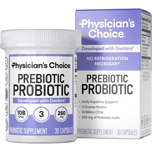 Physician'S CHOICE Prebiotic-Probiotic - Multi-Strain Probiotics & Synergistic Prebiotics -Designed for Digestive Health, Supporting Gut Microbiome - Powerful Prepro for Gut Health - for Women & Men
