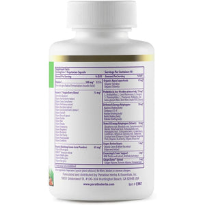 Paradise Herbs Earth'S Blend Vitamin C with Nature'S C and Adaptogens, Superfoods Base of Probiotics & Organic Alkalizing Greens, 90 Vegetarian Capsules