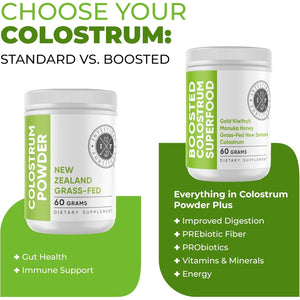 Intestinal Fortitude 100% Grass Fed New Zealand Cows Colostrum Capsules, Grassfed, Hormone Free, GMO Free, Optimal Gut Health and Immune System Support, Leaky Gut, IBD, 500 Mg Capsules, 60 CT