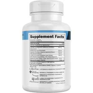 Transparent Labs Vitality Testosterone Booster - Testosterone Supplement for Men with Ashwagandha KSM-66, Primavie Shilajit Extract, & DIM to Support Vitality, & Bioavailable Testosterone - 60 Count