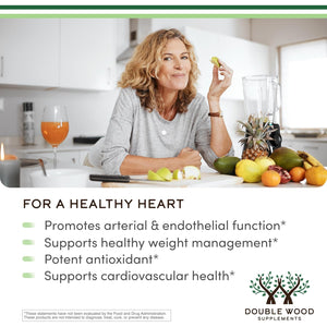 Citrus Bergamot Supplement - NSF Certified - Supports Healthy Cholesterol & Triglyceride Levels - 1000Mg, 60 Capsules (Bergamonte Standardization) by Double Wood