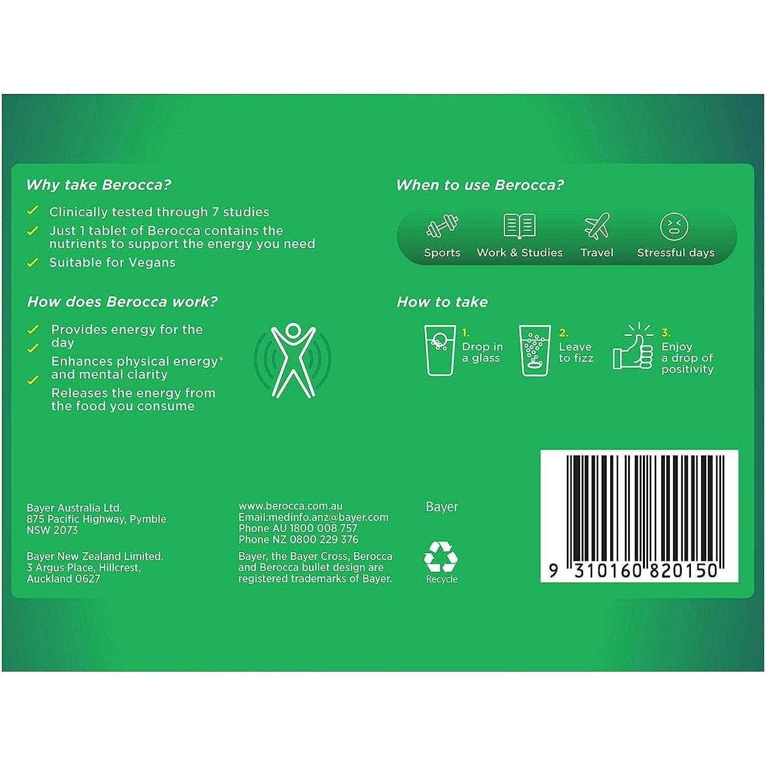 Berocca Performance Original 45 Effervescent Tablets