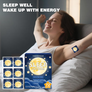72 Sleep Patches for Adults Extra Strength, All-Natural Deep Sleep Support with Valerian, Melatonin & Magnesium, Gentle Night Comfort Sleeping Patches for Women & Men, Wake up Refreshed