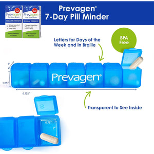 Prevagen Regular Strength - 30 Capsules |2 Pack | Formulated for Your Brain | 10Mg of Apoaequorin plus Vitamin D3 with 7-Day Pill Minder