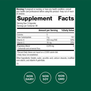 Standard Process A-C Carbamide - Supports Healthy Excretion of Urine & Cellular Fluid Levels - Contains Vitamin a & Antioxidant Vitamin C - Gluten-Free, Non-Dairy & Non-Soy - 270 Capsules