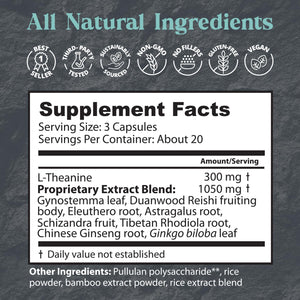 Dragon Herbs - Tao in a Bottle Capsules | Herbal Formula Supplement to Support Stress, Mood, Focus, Adaptability, (60 Capsules, 450 Mg Each)