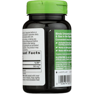 Nature'S Way Activated Charcoal - Charcoal Supplement That Binds Unwanted Materials & Gas* - Alternative to Powder - Gluten-Free & Dairy-Free - 100 Count