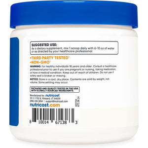 Nutricost L-Serine Powder, 113 Servings (.5LB) - 2,000 MG per Serving - Non-Gmo, Gluten Free