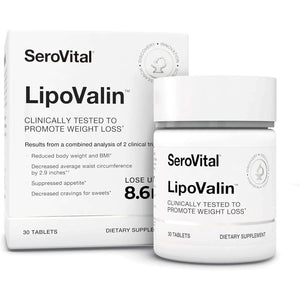 Serovital Lipovalin Clinically Validated Weight Loss Pills for Women Diet Pill, Appetite Suppressant, Stimulant-Free Weight Loss Supplement - 30 Count (30 Tablets)