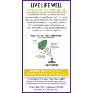 New Chapter Rhodiola Force 300Mg with Potent Vegan Rhodiola for Mental Focus & Stamina, Endurance + Mood Support + Stress Adaptogen + Non-Gmo Ingredients - 30 Count
