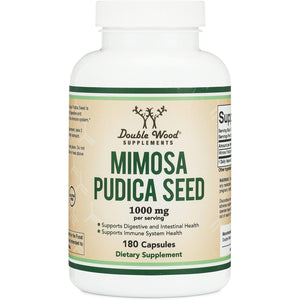 Mimosa Pudica Seed Capsules (180 Capsules, 3 Month Supply) 1000Mg, for Digestive Support, by Double Wood