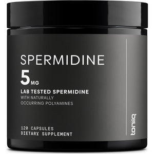 Toniiq Ultra Concentrated 500Mg Spermidine Supplements for Men and Women - Non-Synthetic Spermidine Standardized to No Less than 1% - 5Mg per Serving Rice Germ Extract