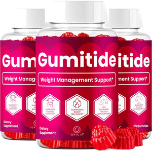 (3 Pack) Gumitide Gummies - Gumi Tide Support Advanced Formula Gummy Maximum Strength, Daily Gumitidegummies Premium All Natural Ingredients Overall Health & Wellness Reviews, 180 Gummies for 3 Months