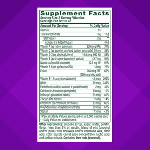 Vitafusion GLP-1 Support Multivitamin, Vitamin and Mineral Blend, 15 Essential Nutrients, Citrus Berry Flavor, 90 Count, 45 Day Supply