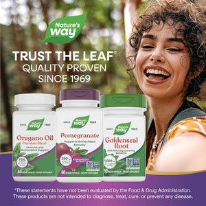 Nature'S Way Pomegranate, Supports Antioxidant Activity*, Standardized Extract, 350 Mg per Serving, Non-Gmo Project Verified, Vegan, 60 Capsules (Packaging May Vary)