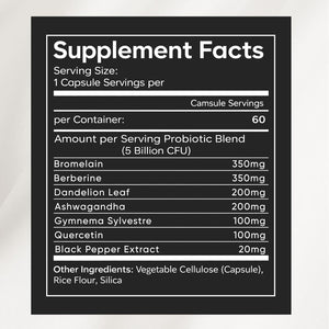 Nuora Biofilm Probiotic - Supports Digestive & Gut Health with Bromelain, Dandelion, Berberine & Black Pepper Extract - Helps Soothe Bloating, Boost Metabolism & Provide Steady Energy, 90 Count