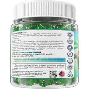 Zeolite Detox for Kids & Adult-Sugar Free Zeolite Detox Gummies with Spirulina, Chlorella, Milk Thistle, Magnesium Glycinate, Calcium Citrate for Energy, Focus, Digestive, Immune, Antioxidant - 120Cts