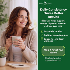 Potent Garden Organic Superfood Greens, Fruit and Veggies Supplement Rich in Vitamins & Antioxidants with Alfalfa, Beet Root & Tart Cherry to Boost Energy, Immunity & Gut Health, Greens Tablets 60 Ct