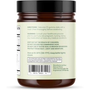 Natural Rems Sea Moss Gummies 16-In-1 - Ashwagandha Black Seed Oil Bladder Wrack Turmeric Vitamin C & D3 with Manuka Burdock Root Dandelion Yellow Dock Elderberry Apple Cider Vinegar (Green Apple)