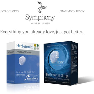 Herbatonin® 3Mg - the First Phyto-Melatonin (Natural Plant Melatonin) for Sleep Cycle, Body Clock and Circadian Rhythm Support for Jet Lag, Shift Work and Sleeplessness 60 Vegan Capsules
