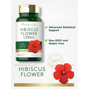 Carlyle Hibiscus Flower Extract | 120 Capsules | Non-Gmo, Gluten Free Supplement
