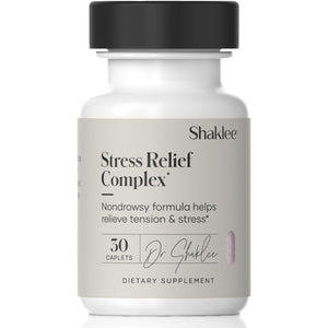 Shaklee - Stress Relief Complex - Calming Blend of L-Theanine, Ashwagandha, Beta-Sitosterol, and L-Tyrosine - Promotes Relaxation without Drowsiness - 1 Caplet Daily - Adults Supplement - 30 Caplets