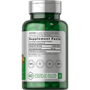 Horbäach Butea Superba Root 840Mg | 90 Capsules | Male Performance | Non GMO, Gluten Free Supplement