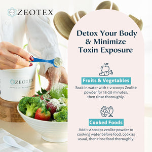 350G Zeolite Detox Powder – Clinoptilolite Supplement for Full Body Cleanse, Gut Health, Energy, Immune & Ph Support | Natural Mineral