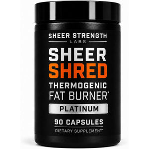 Sheer Strength Labs Burner for Men - Clinically Backed Dose, Strongest Formula - Made in USA - Premium Blend of Rauwolscine, L-Carnitine, Capsaicin. 30 Servings