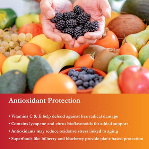Buried Treasure Active 55 plus - 32 Serv, Liquid Multivitamin for Seniors, Vegan, Sugar-Free, Natural Immune Support, Vitamins & Super-Foods Blend