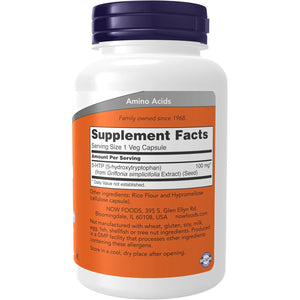 NOW Supplements, 5-HTP (5-Hydroxytryptophan) 100 Mg, Neurotransmitter Support*, 120 Veg Capsules