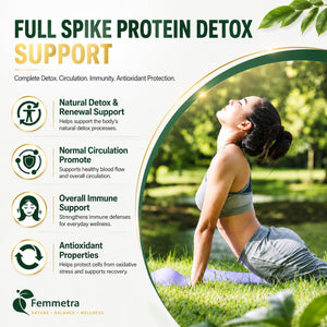 Spike Protein Detox Capsules, Nattokinase Supplement 8000FU, Quercetin with Bromelain & Curcumin Etc. 13-In-1 Protein Capsules Wellness Formula for Immune Health, Vegan, Non-Gmo, 120 Capsules