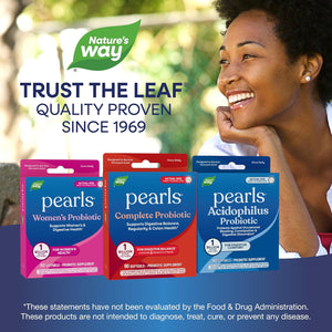 Nature'S Way Pearls Complete Probiotic, Supports Digestive Balance*, 1 Billion Live Cultures, Supplement for Men and Women, No Refrigeration Required, 90 Softgels (Packaging May Vary)