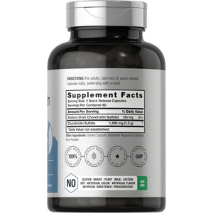 Horbaäch Chondroitin Sulfate 1200Mg | 120 Capsules | Non-Gmo & Gluten Free Supplement