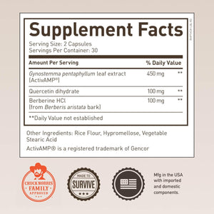 ROUNDHOUSE PROVISION Three Hit Combo by Chuck Norris – Fat Burner, Energy Booster & Wellness Support – 30-Day Supply (60 Capsules)
