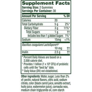 Align Dualbiotic, Prebiotics and Probiotics for Women and Men, Probiotics for Digestive Health, Prebiotics Help Nourish Good Bacteria, Natural Fruit Flavors, 60 Probiotic Gummies