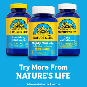 Nature'S Life Mighty Mini Vite - Daily Multivitamin for Women and Men - Vitamin D and B Complex - Immunity and Energy Metabolism Support - Lab Verified - 120 Servings, 240 Micro Tablets