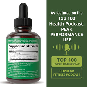 Peak Performance Adrenal Support Supplements to Restore Energy from Adrenal Fatigue. Liquid Drops Complex for Women and Men. Supports Healthy Cortisol Management. Supplement with Adaptogens