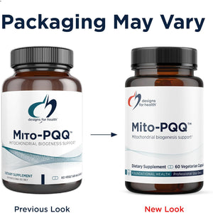 Designs for Health Mitochondria Energy Formula with Bio-Pqq - Mito-Pqq Rhodiola + 20Mg PQQ (Pyrroloquinoline Quinone) Supplement - Supports Mitochondrial Biogenesis + Healthy Aging (60 Capsules)